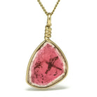 Pink Tourmaline Polished Slice Pendant from the Malkhan Pegmatite Field, Krasnyi Chikoy, Chitinskaya Oblast, Transbaikal, Eastern Siberia, Russia | Venusrox