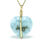 Larimar Polished Crystal Pendant from Dominican Republic, Caribbean Sea | Venusrox