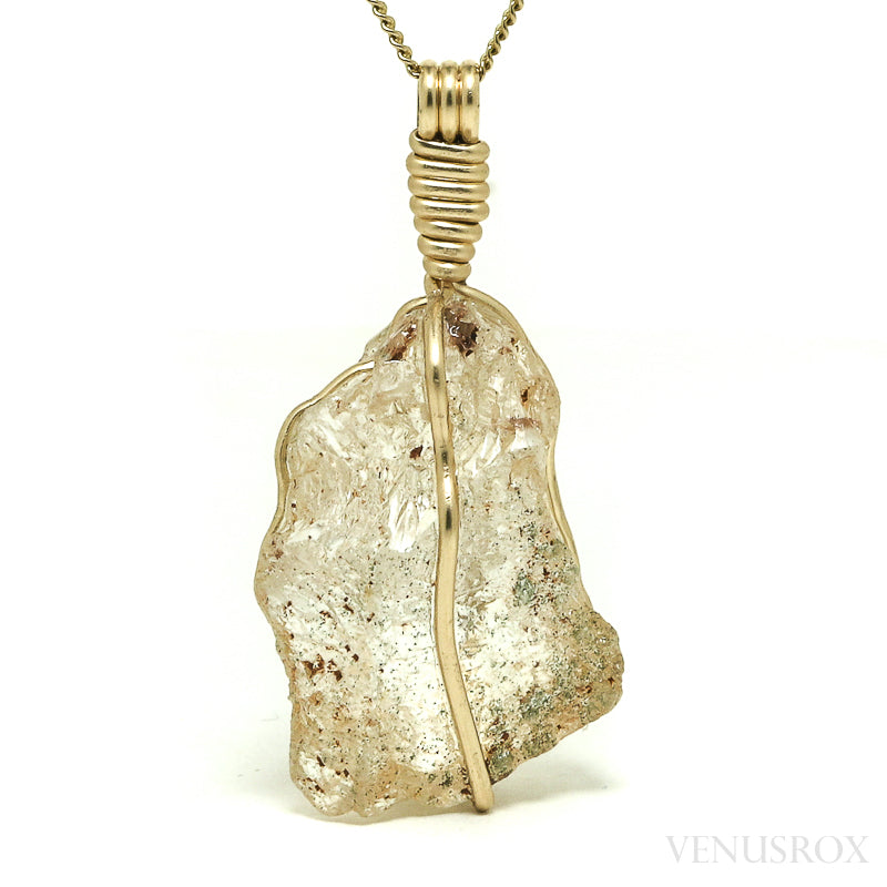 Etched Quartz Natural Crystal Pendant from Madagascar | Venusrox