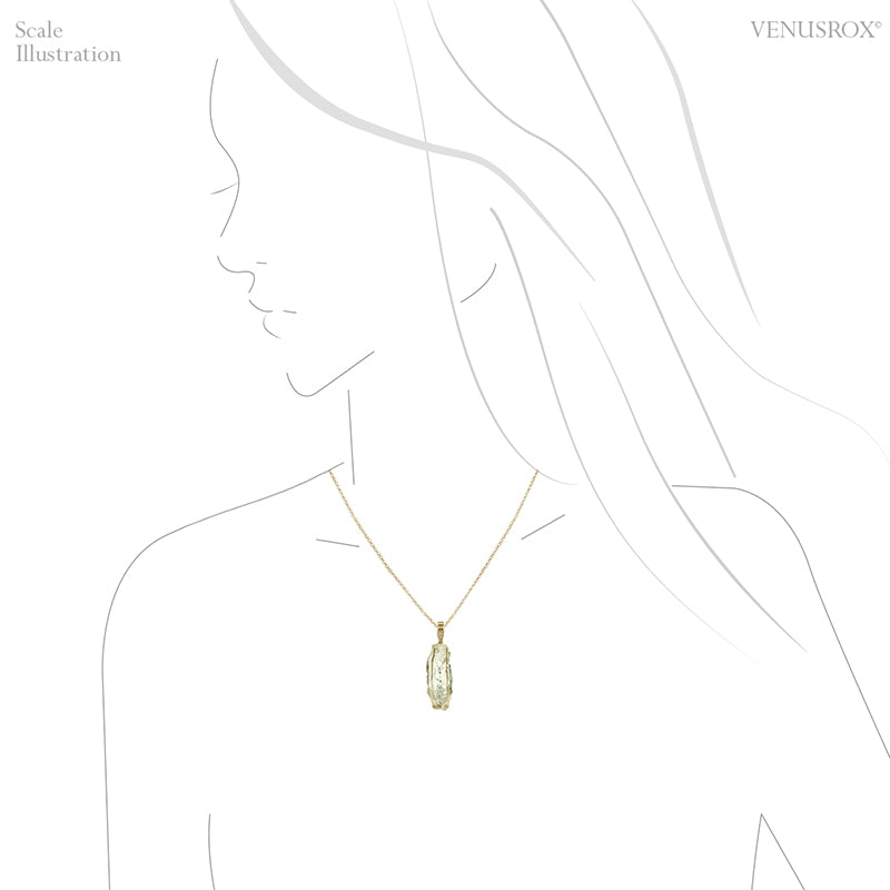 Etched Quartz Natural Crystal Pendant from Madagascar | Venusrox