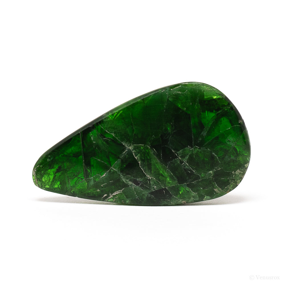 Chrome Diopside Polished Crystal from Sakha, Siberia, Russia | Venusrox