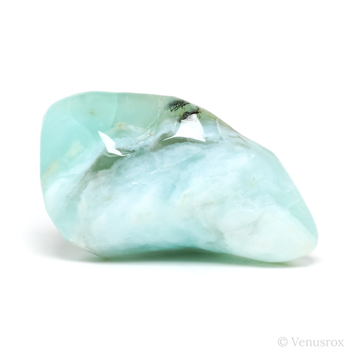 Blue Andean Opal Polished Crystal from the Acari Mine, Caraveli Province, Arequipa Department, Peru | Venusrox