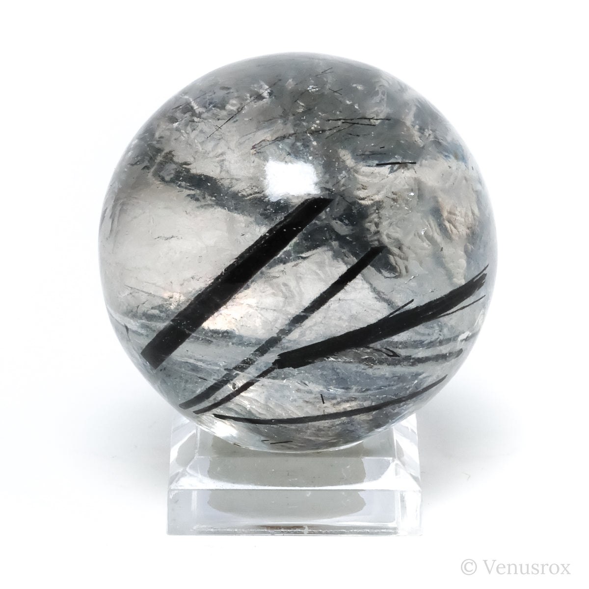 Tourmalinated Quartz Sphere from Brazil | Venusrox