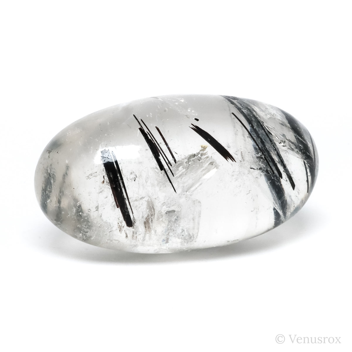Tourmalinated Quartz Polished Crystal from Brazil | Venusrox
