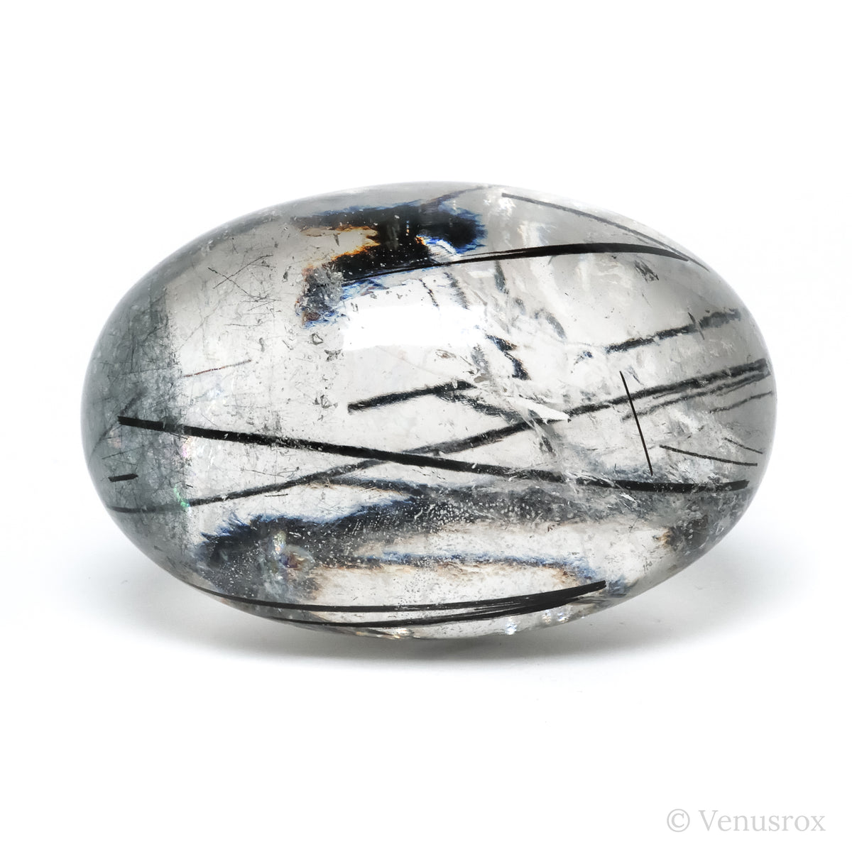 Tourmalinated Quartz Polished Crystal from Brazil | Venusrox