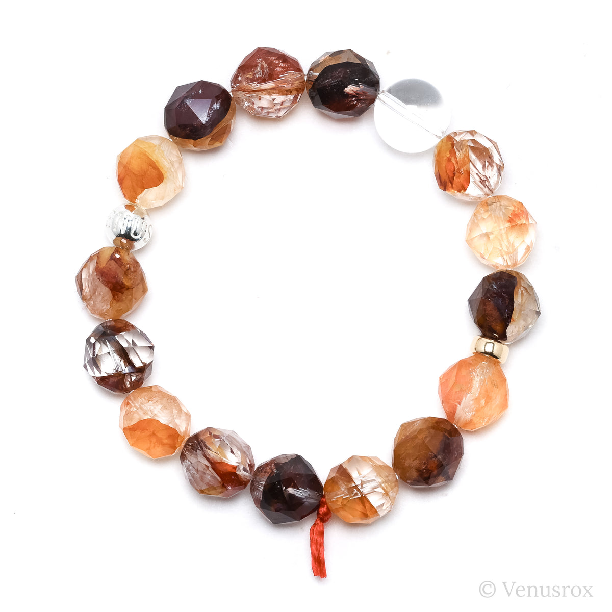 Hematoid/Golden Quartz Bracelet from Brazil | Venusrox