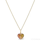 Pink & Green Tourmaline Polished Heart from Brazil | Venusrox