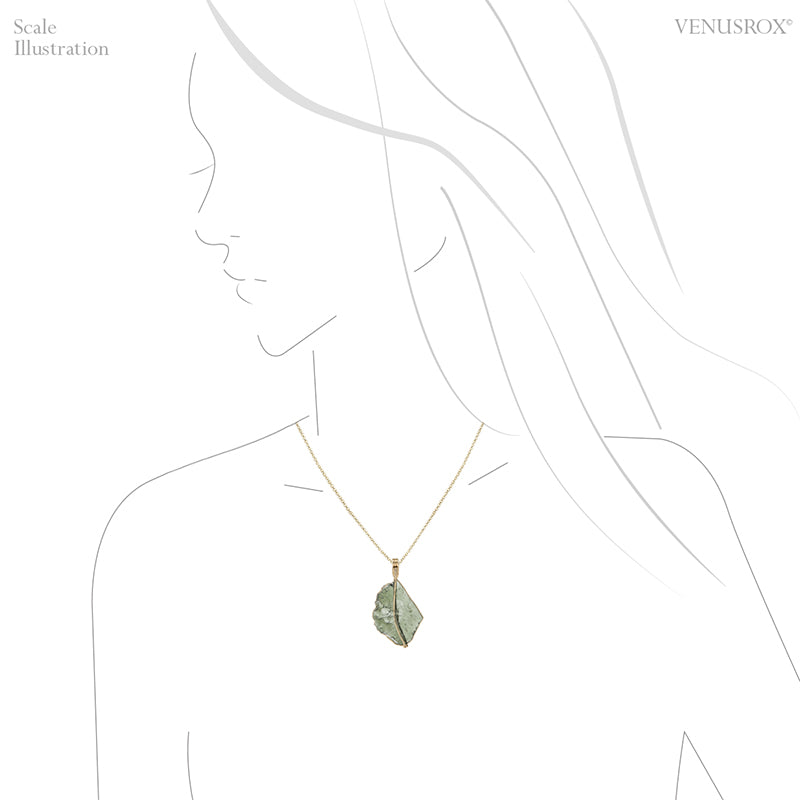 Natural Moldavite Crystal Pendant from Chlum, Czech Republic | Venusrox