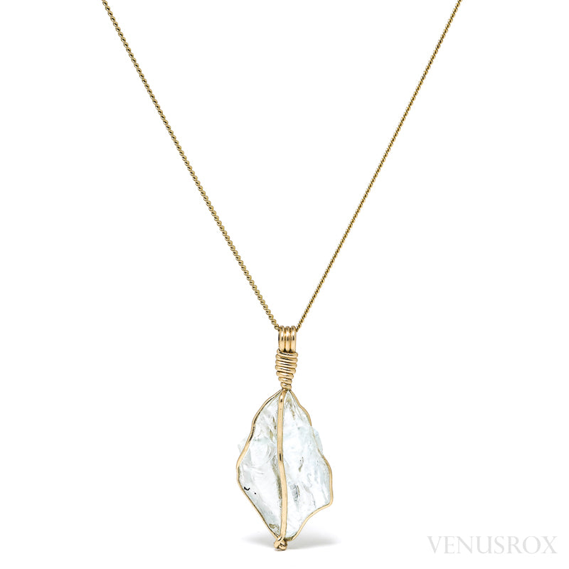 Aquamarine Polished Crystal Pendant from Brazil | Venusrox