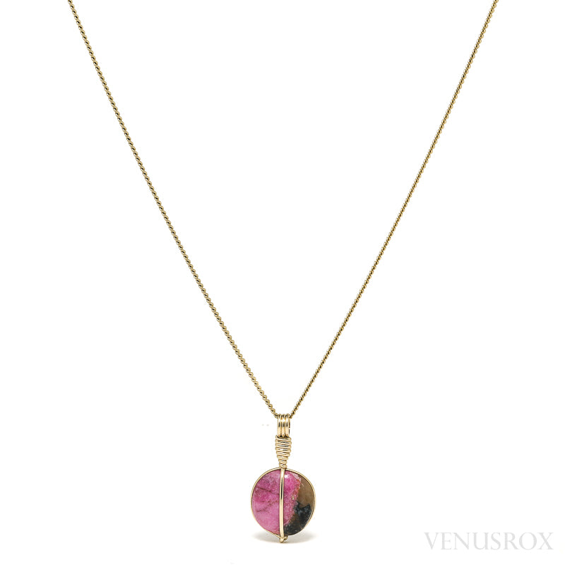 Calcite Cobaltoan Polished Crystal Pendant from Morocco | Venusrox