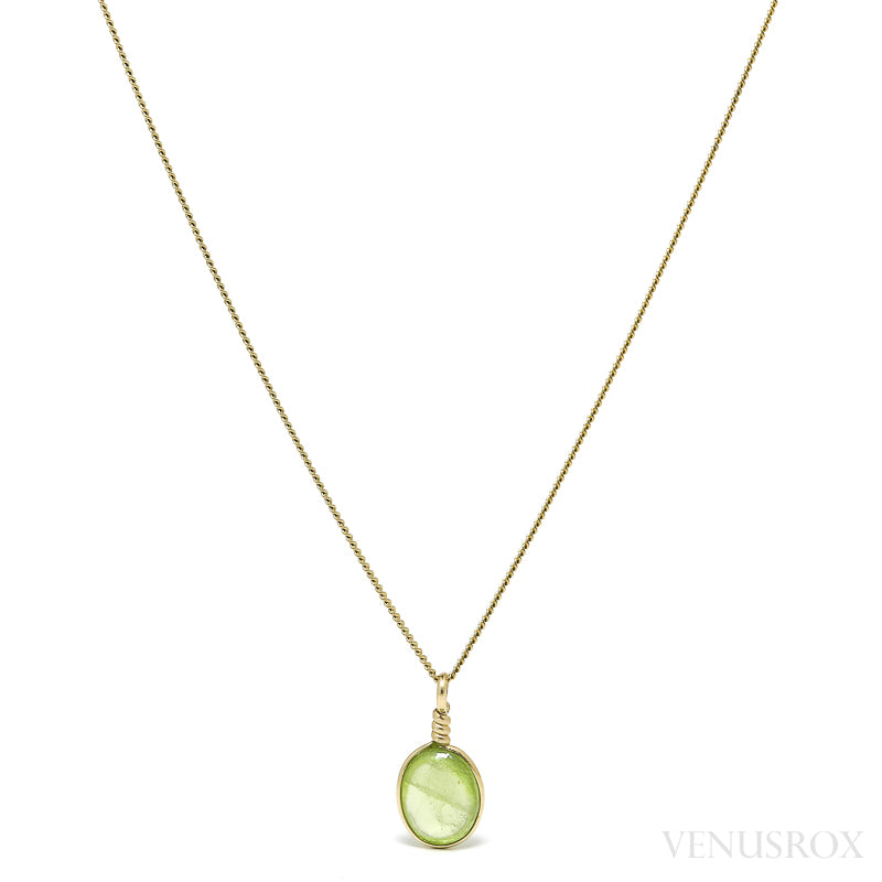 Peridot Polished Crystal Pendant from the Kaghan Valley, Pakistan | Venusrox