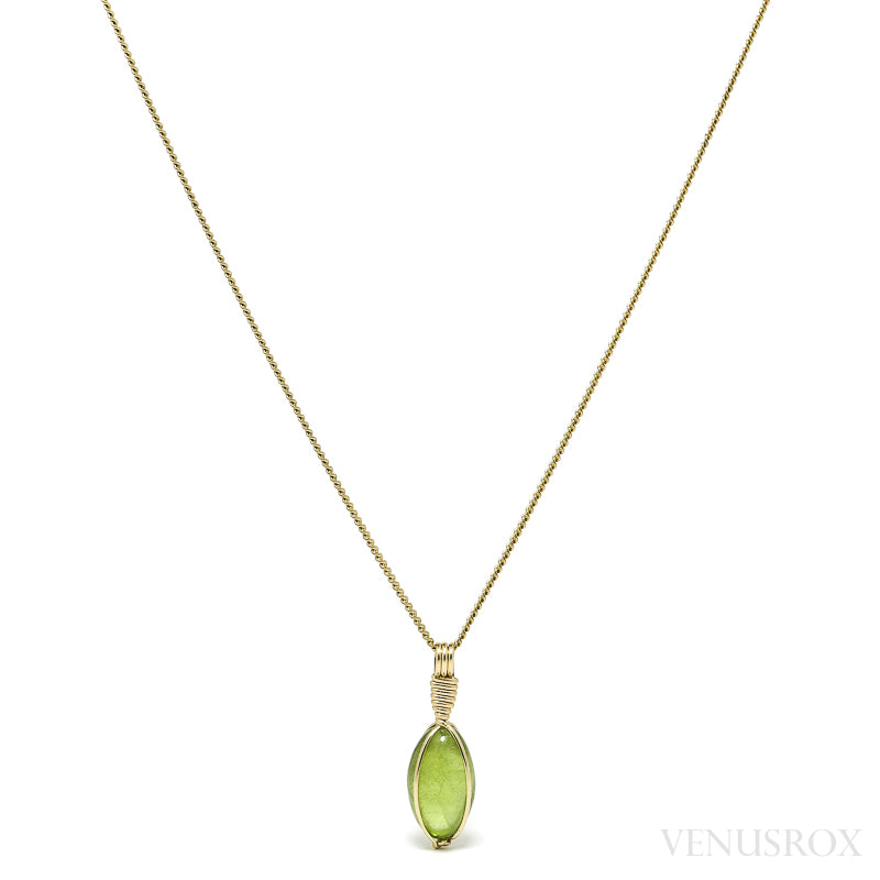 Peridot Polished Crystal Pendant from the Kaghan Valley, Pakistan | Venusrox