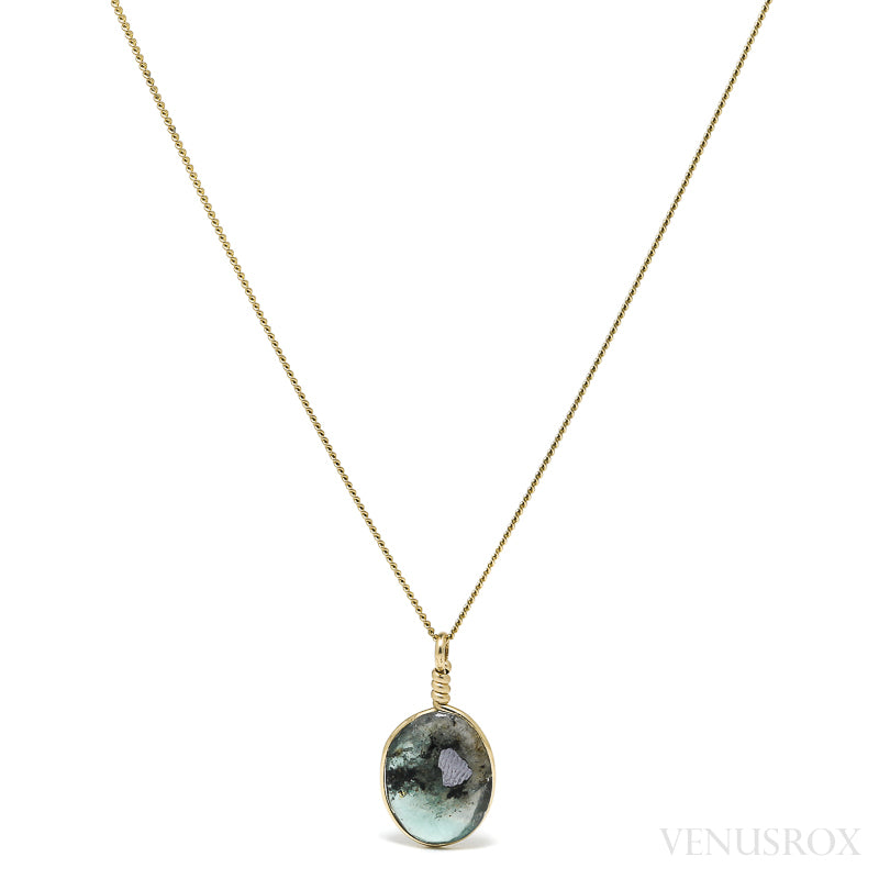 Fluorite/Galena Polished Crystal Pendant from Diana Maria Mine, England