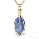 Blue Kyanite Polished Crystal Pendant from Nepal | Venusrox