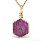 Ruby Polished Crystal Pendant from India | Venusrox