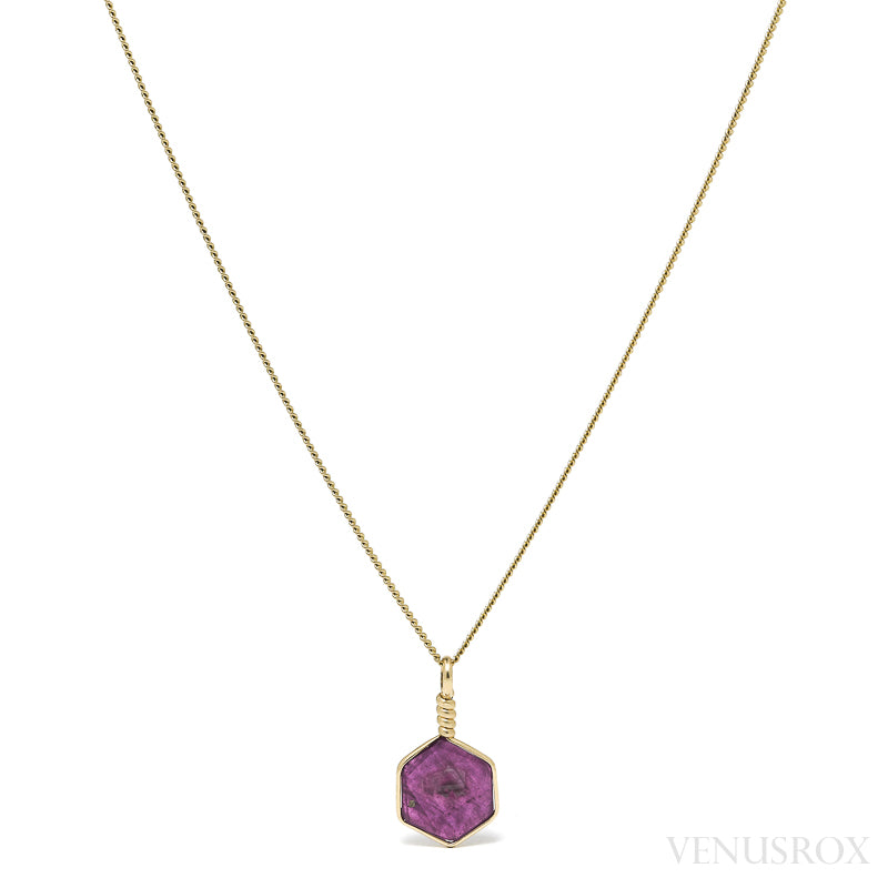 Ruby Polished Crystal Pendant from India | Venusrox