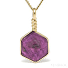 Ruby Polished Crystal Pendant from India | Venusrox