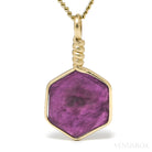 Ruby Polished Crystal Pendant from India | Venusrox