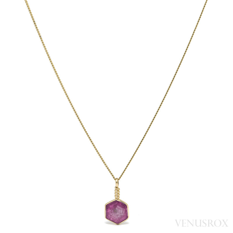 Ruby Polished Crystal Pendant from India | Venusrox