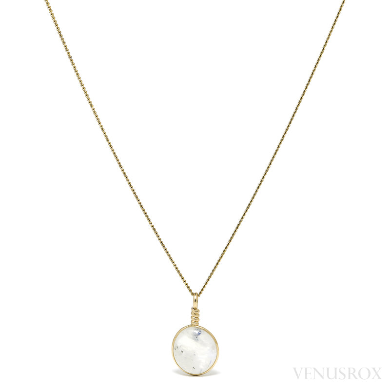 Rainbow Moonstone Polished Crystal Pendant from India | Venusrox