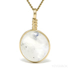 Rainbow Moonstone Polished Crystal Pendant from India | Venusrox