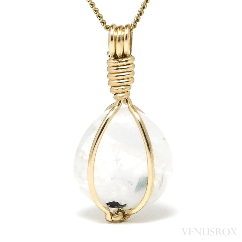 Rainbow Moonstone Polished Crystal Pendant from India | Venusrox