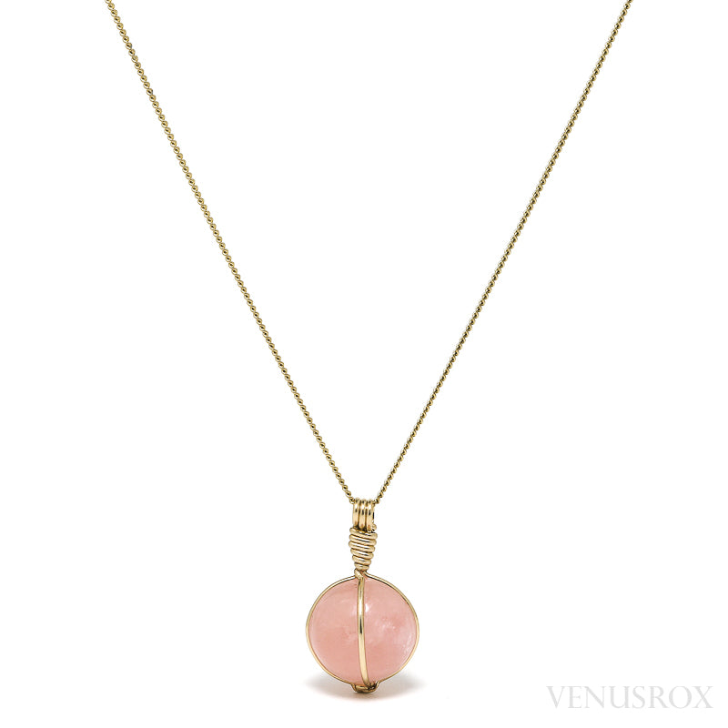 Morganite Polished Crystal Pendant from Brazil | Venusrox
