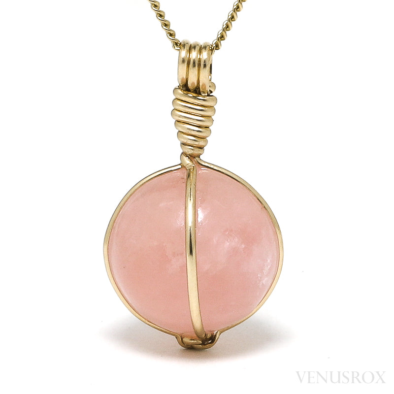 Morganite Polished Crystal Pendant from Brazil | Venusrox
