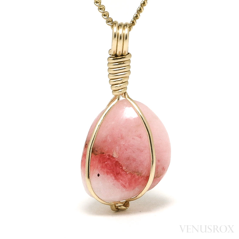 Tugtupite Polished Crystal Pendant from Tugtup Agtâkorfia, Narsaq municipality, Greenland | Venusrox