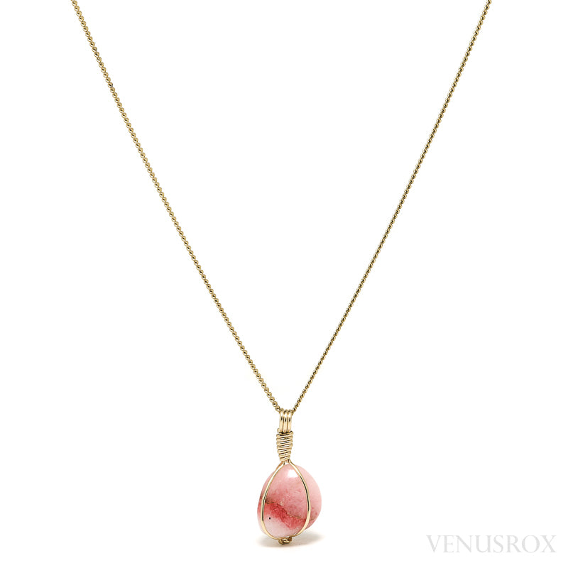 Tugtupite Polished Crystal Pendant from Tugtup Agtâkorfia, Narsaq municipality, Greenland | Venusrox
