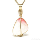 Tugtupite Polished Crystal Pendant from Tugtup Agtâkorfia, Narsaq municipality, Greenland | Venusrox