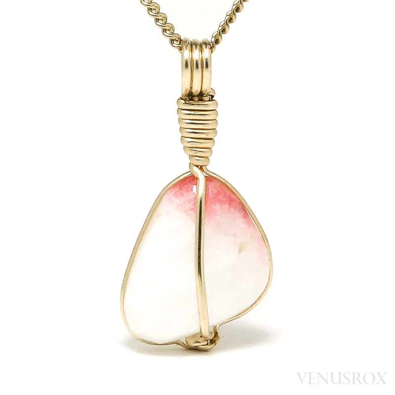 Tugtupite Polished Crystal Pendant from Tugtup Agtâkorfia, Narsaq municipality, Greenland | Venusrox