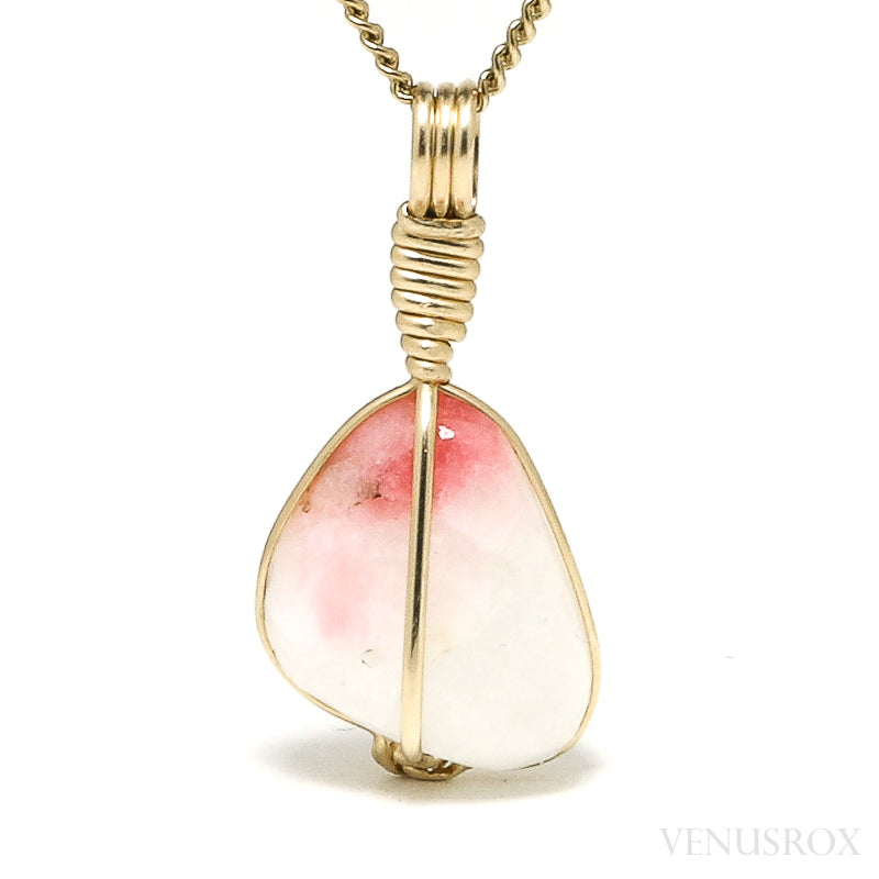 Tugtupite Polished Crystal Pendant from Tugtup Agtâkorfia, Narsaq municipality, Greenland | Venusrox