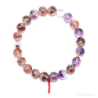 Quartz with Amethyst, Hematite & Goethite Bracelet from Brazil | Venusrox