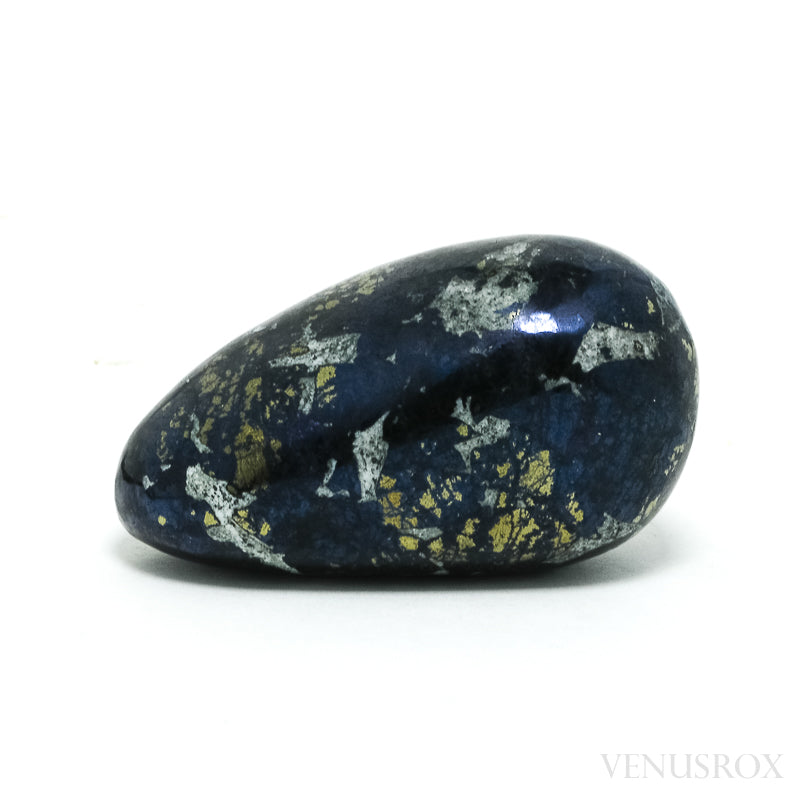 Covellite with Pyrite Polished Crystal from Peru | Venusrox