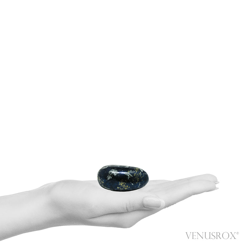 Covellite with Pyrite Polished Crystal from Peru | Venusrox