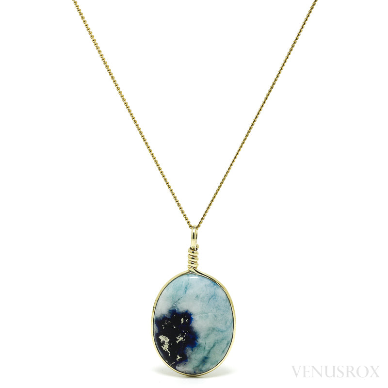 Afghanite with Pyrite Polished Crystal Pendant from Afghanistan | Venusrox