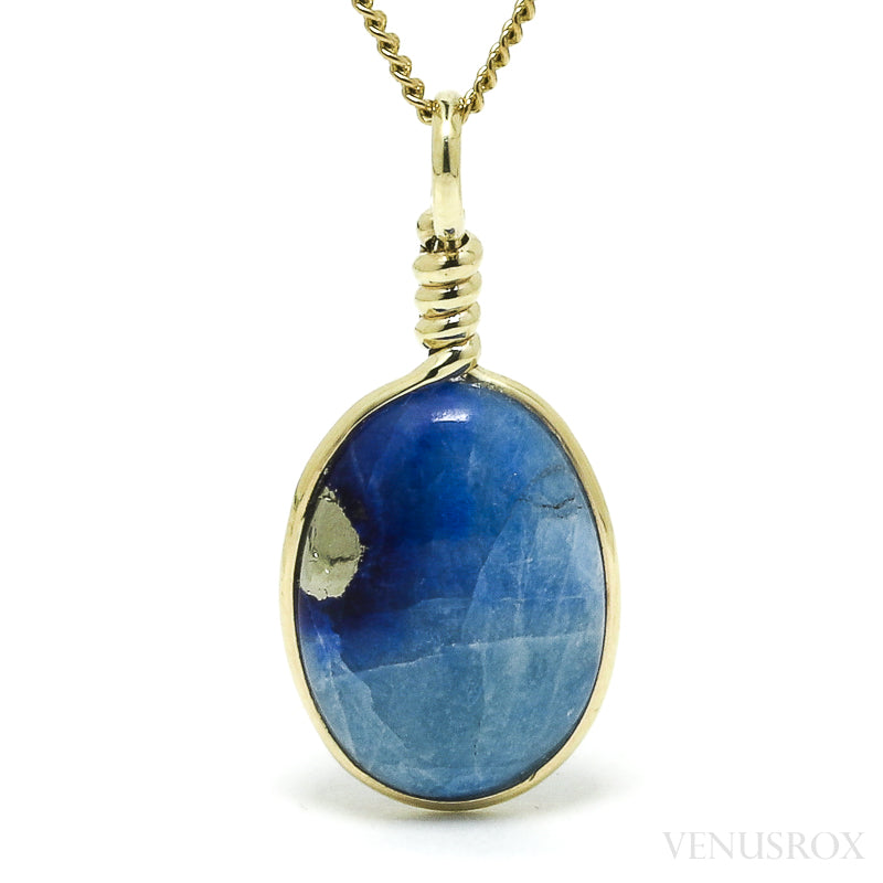Afghanite with Pyrite Polished Crystal Pendant from Afghanistan | Venusrox