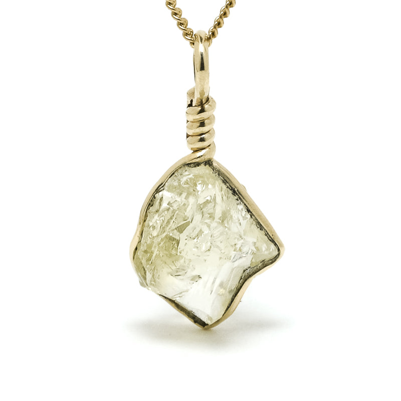 Heliodor Polished Crystal Pendant from Ukraine | Venusrox