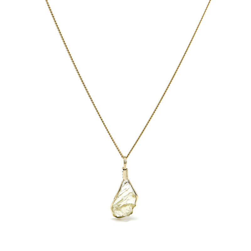 Heliodor Polished Crystal Pendant from Ukraine | Venusrox