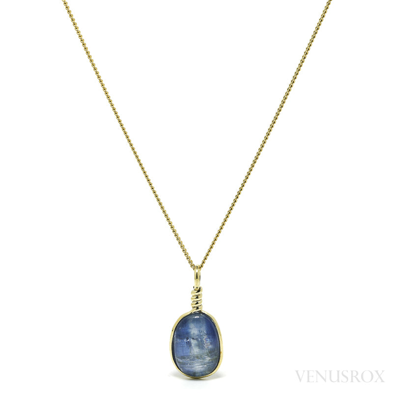 Blue Kyanite Polished Crystal Pendant from Nepal | Venusrox