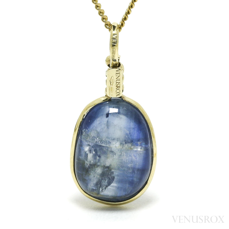 Blue Kyanite Polished Crystal Pendant from Nepal | Venusrox