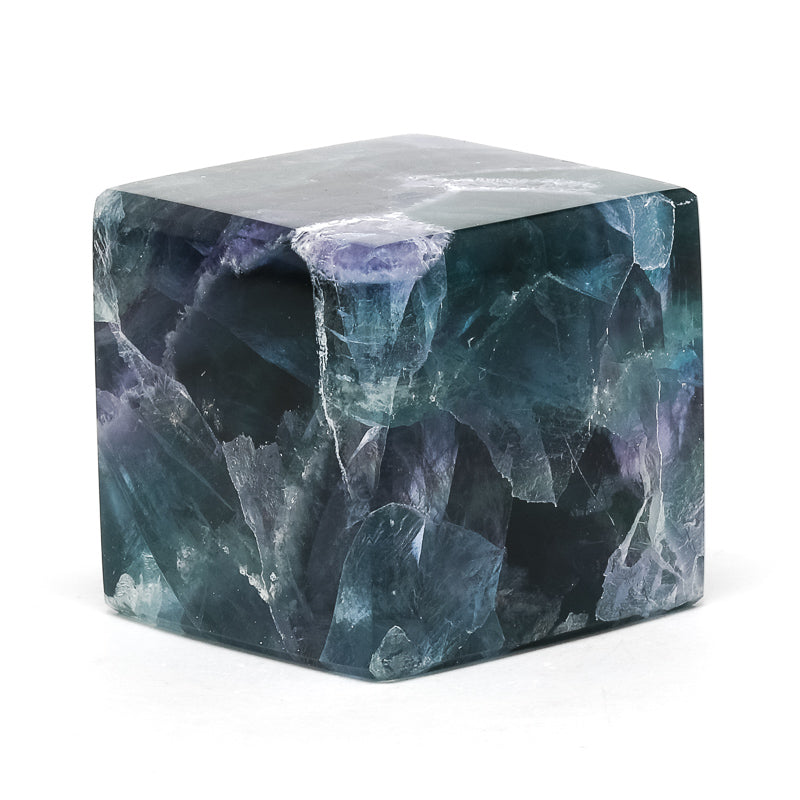 Fluorite Polished Cube from Mexico | Venusrox