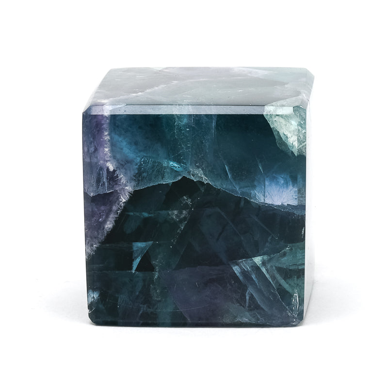 Fluorite Polished Cube from Mexico | Venusrox