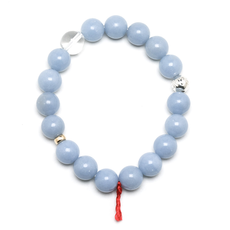 Angelite Bead Bracelet from Peru | Venusrox