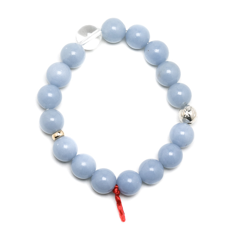 Angelite Bead Bracelet from Peru | Venusrox