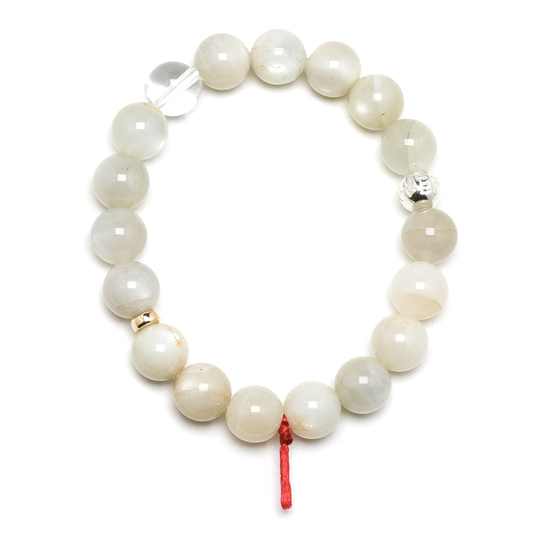 White Moonstone Bracelet from Tanzania | Venusrox