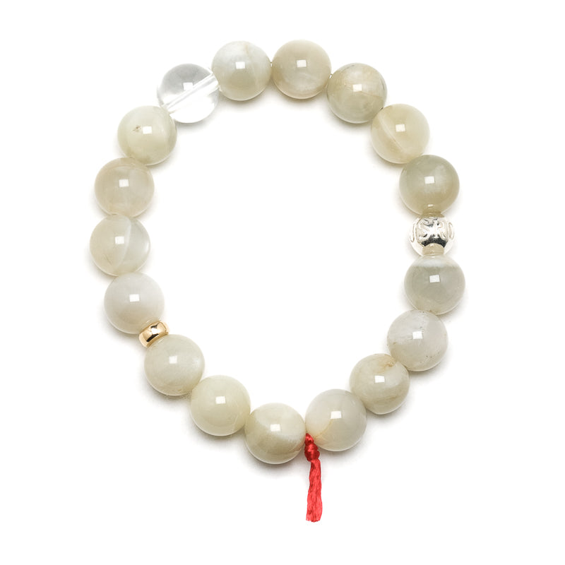 White Moonstone Bracelet from Tanzania | Venusrox
