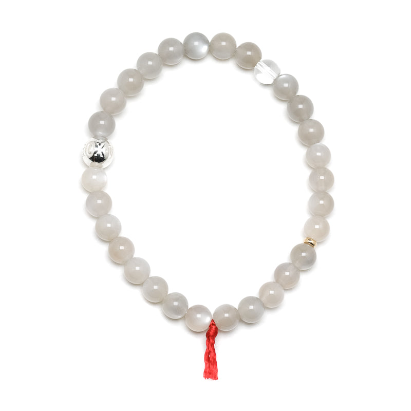 Grey Moonstone Bead Bracelet from India | Venusrox