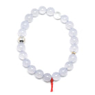 Blue Chalcedony Bead Bracelet from Malawi | Venusrox